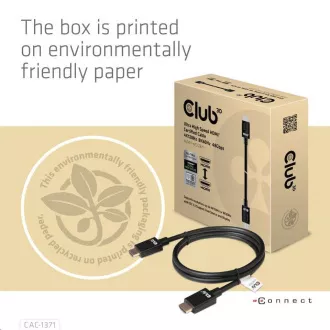 Club3D Kabel Ultra Rychlý HDMI™ Certifikovaný 4K 8K60Hz 48Gbps (M/M), 1m, 30 AWG Club3D Kabel Ultra Rychlý HDMI™ Certifikovaný 4K 8K60Hz 48Gbps (M/M), 1m, 30 AWG