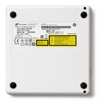 HITACHI LG - externí mechanika DVD-W/CD-RW/DVD±R/±RW/RAM GP60NW60, Slim, White, box+SW HITACHI LG - externí mechanika DVD-W/CD-RW/DVD±R/±RW/RAM GP60NW60, Slim, White, box+SW