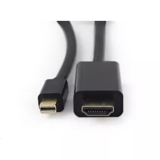 GEMBIRD Kabel miniDisplayPort na HDMI, 4K, M/M, 1, 8m GEMBIRD Kabel miniDisplayPort na HDMI, 4K, M/M, 1, 8m
