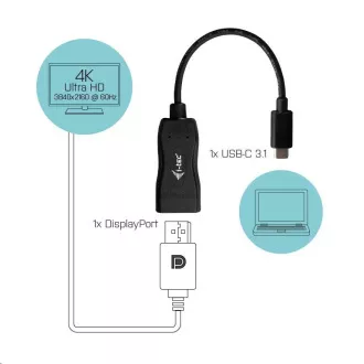i-tec USB-C Display Port Adapter 4K/60 Hz i-tec USB-C Display Port Adapter 4K/60 Hz