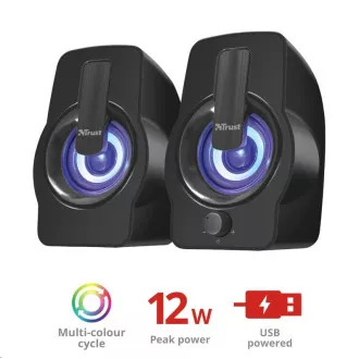 TRUST Gemi RGB 2.0 Speaker Set - černý
