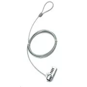 PREMIUMCORD Bezpečnostní zámek na NTB 1, 8m Kensington Lock (4 místný kód, ocelové lanko)