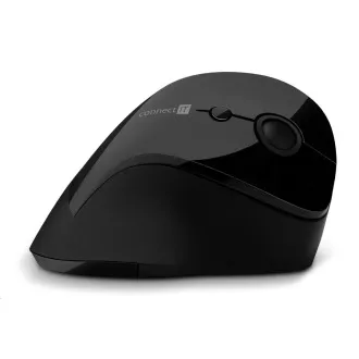 CONNECT IT FOR HEALTH ergonomická vertikální myš, (+ 1x AA baterie zdarma), bezdrátová, ČERNÁ CONNECT IT FOR HEALTH ergonomická vertikální myš, (+ 1x AA baterie zdarma), bezdrátová, ČERNÁ