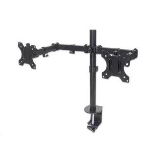 MANHATTAN stolní držák pro 2xLCD, 13" až 32", černý MANHATTAN stolní držák pro 2xLCD, 13" až 32", černý