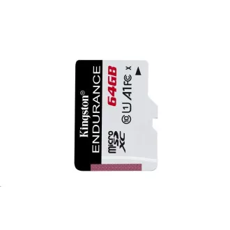 Kingston MicroSDXC karta 64GB microSD XC High Endurance, 95R Class 10 UHS-I U1