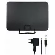 EVOLVEO Xany 2A, 230/5V, aktivní pokojová anténa FM/DAB+/DVB-T2, filtr LTE, 4G, 5G