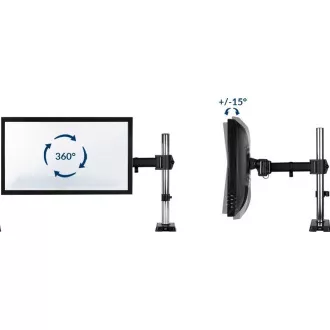 ARCTIC stolní držák Z1 (Gen.3) pro 1x LCD do 43", nosnost 15kg, USB HUB, černý (black) ARCTIC stolní držák Z1 (Gen.3) pro 1x LCD do 43", nosnost 15kg, USB HUB, černý (black)