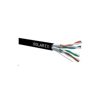 Instalační kabel Solarix STP, Cat6A, drát, PE, cívka 500m SXKD-6A-STP-PE Instalační kabel Solarix STP, Cat6A, drát, PE, cívka 500m SXKD-6A-STP-PE