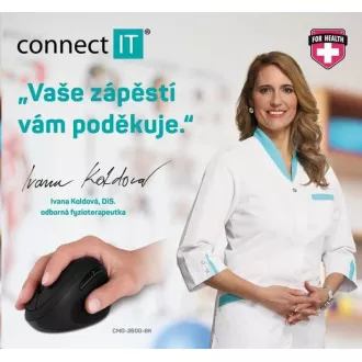 CONNECT IT FOR HEALTH LADIES ergonomická vertikální myš, bezdrátová CONNECT IT FOR HEALTH LADIES ergonomická vertikální myš, bezdrátová