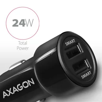 AXAGON PWC-5V5, SMART nabíječka do auta, 2x port 5V-2.4A + 2.4A, 24W AXAGON PWC-5V5, SMART nabíječka do auta, 2x port 5V-2.4A + 2.4A, 24W