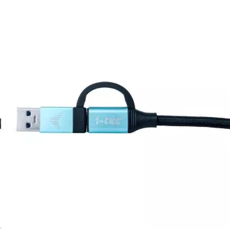 i-tec USB-C kabel na USB-C s integrovaným USB 3.0 Adaptérem