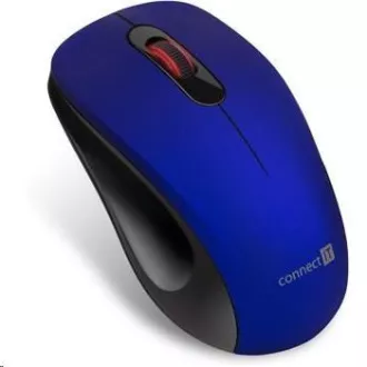 CONNECT IT "MUTE" bezdrátová optická tichá myš, USB, (+ 1x AA baterie zdarma), modrá CONNECT IT "MUTE" bezdrátová optická tichá myš, USB, (+ 1x AA baterie zdarma), modrá