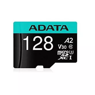 ADATA MicroSDXC karta 128GB Premier Pro UHS-I V30S (R:100/W:80 MB/s) + SD adaptér ADATA MicroSDXC karta 128GB Premier Pro UHS-I V30S (R:100/W:80 MB/s) + SD adaptér