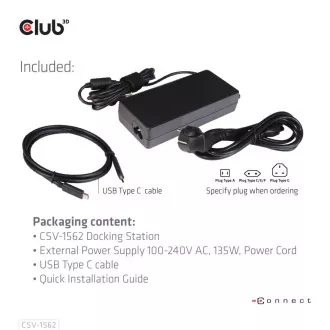 Club3D Dokovací stanice USB-C 13v1, 2xDP, 3xHDMI, 1xUSB-C, 5xUSB, 1xRJ45, 1x3.5mm, černá Club3D Dokovací stanice USB-C 13v1, 2xDP, 3xHDMI, 1xUSB-C, 5xUSB, 1xRJ45, 1x3.5mm, černá