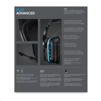 Logitech herní sluchátka G935, Wireless 7.1, LIGHTSYNC Gaming Headset - EMEA