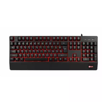 C-TECH Klávesnice KB-104BK, USB, 3 barvy podsvícení, černá, CZ/SK C-TECH Klávesnice KB-104BK, USB, 3 barvy podsvícení, černá, CZ/SK