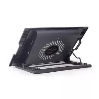 GEMBIRD Podstavec pod notebook NBS-1F17T-01, pro notebooky do 17", 150mm větrák, LED, černý GEMBIRD Podstavec pod notebook NBS-1F17T-01, pro notebooky do 17", 150mm větrák, LED, černý