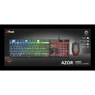 TRUST set klávesnice + myš GXT 838 Azor Gaming Combo CZ/SK TRUST set klávesnice + myš GXT 838 Azor Gaming Combo CZ/SK