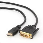 GEMBIRD Kabel HDMI-DVI 0, 5m, 1.3, M/M stíněný, zlacené kontakty