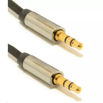 GEMBIRD Kabel přípojný jack 3, 5mm M/M, PREMIUM QUALITY, pozlacený, 1m GEMBIRD Kabel přípojný jack 3, 5mm M/M, PREMIUM QUALITY, pozlacený, 1m