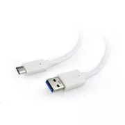 GEMBIRD Kabel USB 3.0 AM na Type-C kabel (AM/CM), 1, 8m, bílý