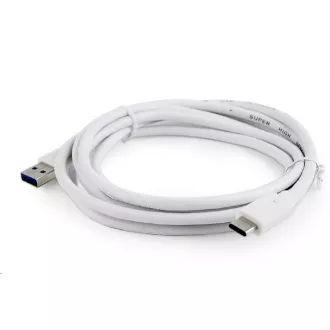 GEMBIRD Kabel USB 3.0 AM na Type-C kabel (AM/CM), 1, 8m, bílý