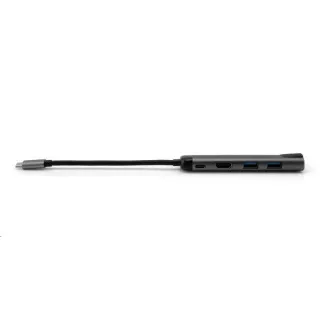 VERBATIM Dokovací stanice USB-C 5v1, 1xHDMI, 1xSB-C, 2xUSB, 1xRJ45, šedá VERBATIM Dokovací stanice USB-C 5v1, 1xHDMI, 1xSB-C, 2xUSB, 1xRJ45, šedá