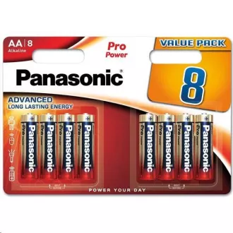 PANASONIC Alkalické baterie Pro Power LR6PPG/8BW AA 1, 5V (Blistr 8ks) PANASONIC Alkalické baterie Pro Power LR6PPG/8BW AA 1, 5V (Blistr 8ks)