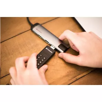 VERBATIM USB 3.0 Drive 64 GB - Keypad Secure (R:160/W:140 MB/s) GDPR