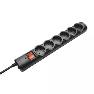 TRUST Surge Protector, Prodlužovací přívod, přepěťová ochrana 6 portů TRUST Surge Protector, Prodlužovací přívod, přepěťová ochrana 6 portů