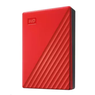 WD My Passport Portable 4TB, Externí HDD, USB 3.0, červená WD My Passport Portable 4TB, Externí HDD, USB 3.0, červená