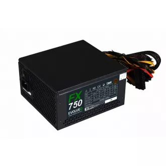 EVOLVEO FX 750, zdroj 750W ATX, 14cm, tichý, 80+ Bronze, záruka 3 roky, černý