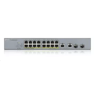 Zyxel GS1350-18HP 18 Port smart managed CCTV PoE switch, long range, 250W, 16x GbE, 2x combo RJ45/SFP Zyxel GS1350-18HP 18 Port smart managed CCTV PoE switch, long range, 250W, 16x GbE, 2x combo RJ45/SFP
