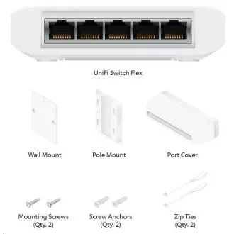 UBNT UniFi Switch Flex [5x Gigabit, 1xPoE In, 4xPoE Out]