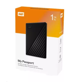 WD My Passport Portable 1TB, Externí HDD, USB 3.0, černá WD My Passport Portable 1TB, Externí HDD, USB 3.0, černá