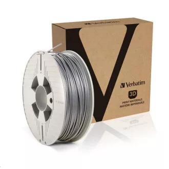 VERBATIM 3D Printer Filament PLA 2.85mm, 126m, 1kg silver (OLD model 55283)