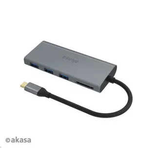 AKASA adaptér USB Type-C 9-in-1 Dock (PD Type-C, HDMI, VGA, 3 x USB 3.0 Type-A, RJ45, SD and Micro SD Card Reader) AKASA adaptér USB Type-C 9-in-1 Dock (PD Type-C, HDMI, VGA, 3 x USB 3.0 Type-A, RJ45, SD and Micro SD Card Reader)