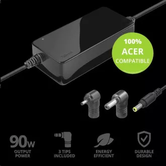 TRUST napájecí adaptér MAXO pro notebooky ACER 90W, vč. koncovek TRUST napájecí adaptér MAXO pro notebooky ACER 90W, vč. koncovek