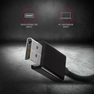 AXAGON RVD-VGN, DisplayPort -> VGA redukce / adaptér, FullHD, 1920*1200 AXAGON RVD-VGN, DisplayPort -> VGA redukce / adaptér, FullHD, 1920*1200