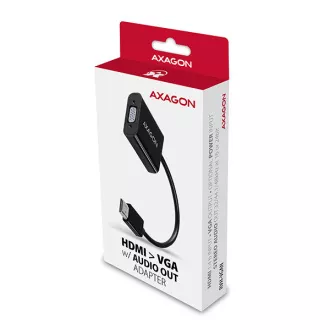 AXAGON RVH-VGAN, HDMI -> VGA redukce / adaptér, FullHD, audio výstup, micro USB nap. konektor