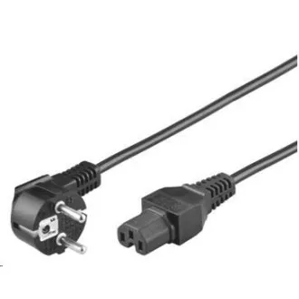 PREMIUMCORD Kabel síťový 230V k počítači 2m IEC 320 C15 konektor s drážkou PREMIUMCORD Kabel síťový 230V k počítači 2m IEC 320 C15 konektor s drážkou
