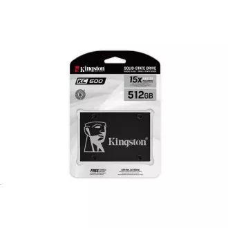 Kingston SSD 512GB KC600 SATA3 2.5" (R:550, W:520MB/s) Kingston SSD 512GB KC600 SATA3 2.5" (R:550, W:520MB/s)