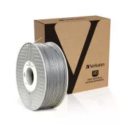 VERBATIM 3D Printer Filament ABS 1.75mm, 404m, 1kg silver/metal grey (OLD PN 55016)
