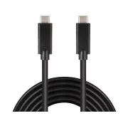 PREMIUMCORD USB-C kabel (USB 3.1 generation 2, 3A, 10Gbit/s) černý, 0, 5m