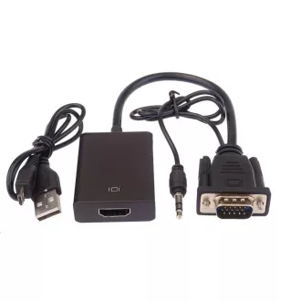 PREMIUMCORD VGA+audio elektronický konvertor na rozhraní HDMI FULL HD 1080p PREMIUMCORD VGA+audio elektronický konvertor na rozhraní HDMI FULL HD 1080p