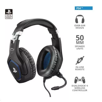 TRUST sluchátka GXT 488 Forze PS4 Gaming Headset - Sony Licensed - black TRUST sluchátka GXT 488 Forze PS4 Gaming Headset - Sony Licensed - black
