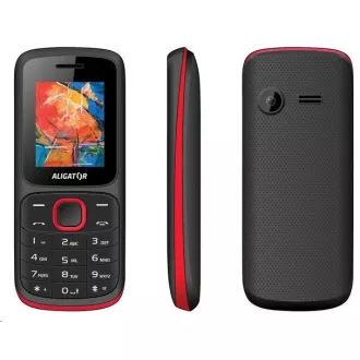 Aligator D210 Dual SIM, černo-červený