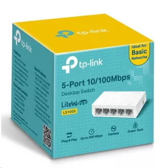 TP-Link LiteWave switch LS1005 v1.0 (P/N:1730502150) (5x100Mb/s, fanless) TP-Link LiteWave switch LS1005 v1.0 (P/N:1730502150) (5x100Mb/s, fanless)