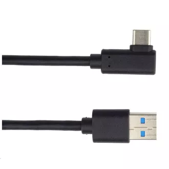 PREMIUMCORD Kabel USB typ C/M zahnutý konektor 90° - USB 3.0 A/M, 1m PREMIUMCORD Kabel USB typ C/M zahnutý konektor 90° - USB 3.0 A/M, 1m