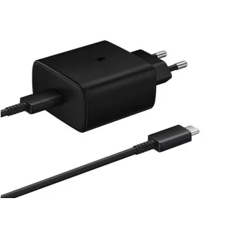 Samsung cestovní nabíječka EP-TA845XBE, Quickcharge 45W, USB-C, černá Samsung cestovní nabíječka EP-TA845XBE, Quickcharge 45W, USB-C, černá